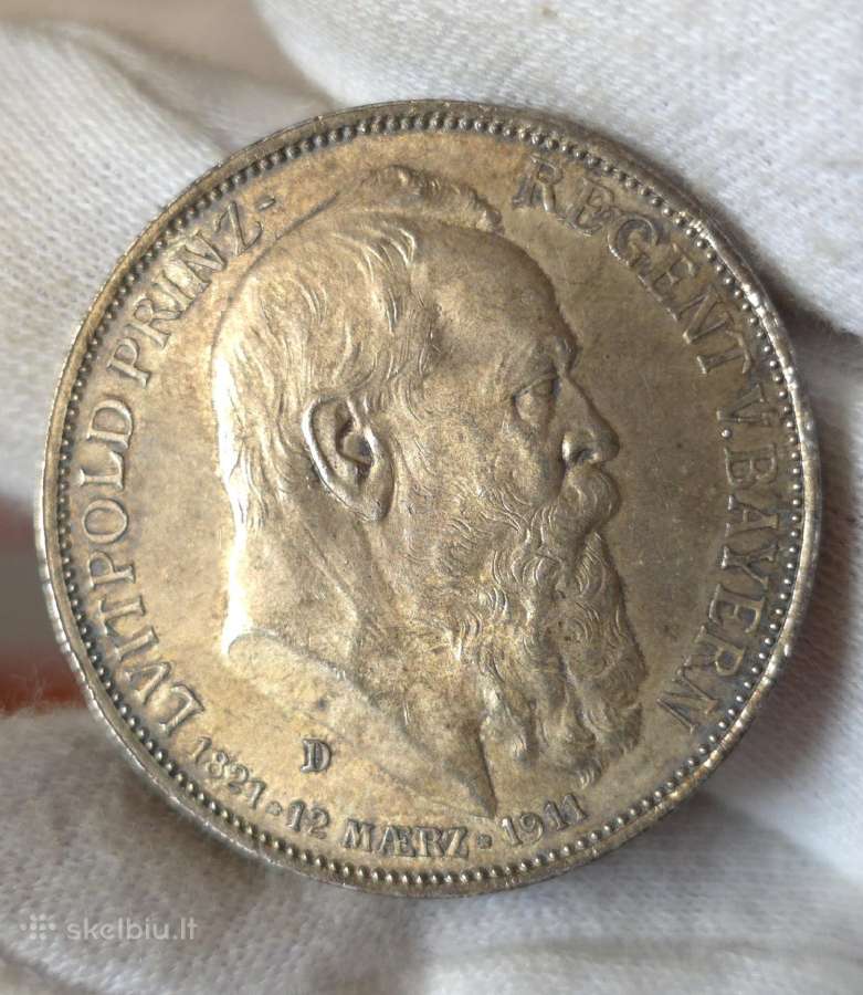 Proginės Bavarijos 2, 3 ir 5 markės 1911m. - nuotraukos Nr. 7