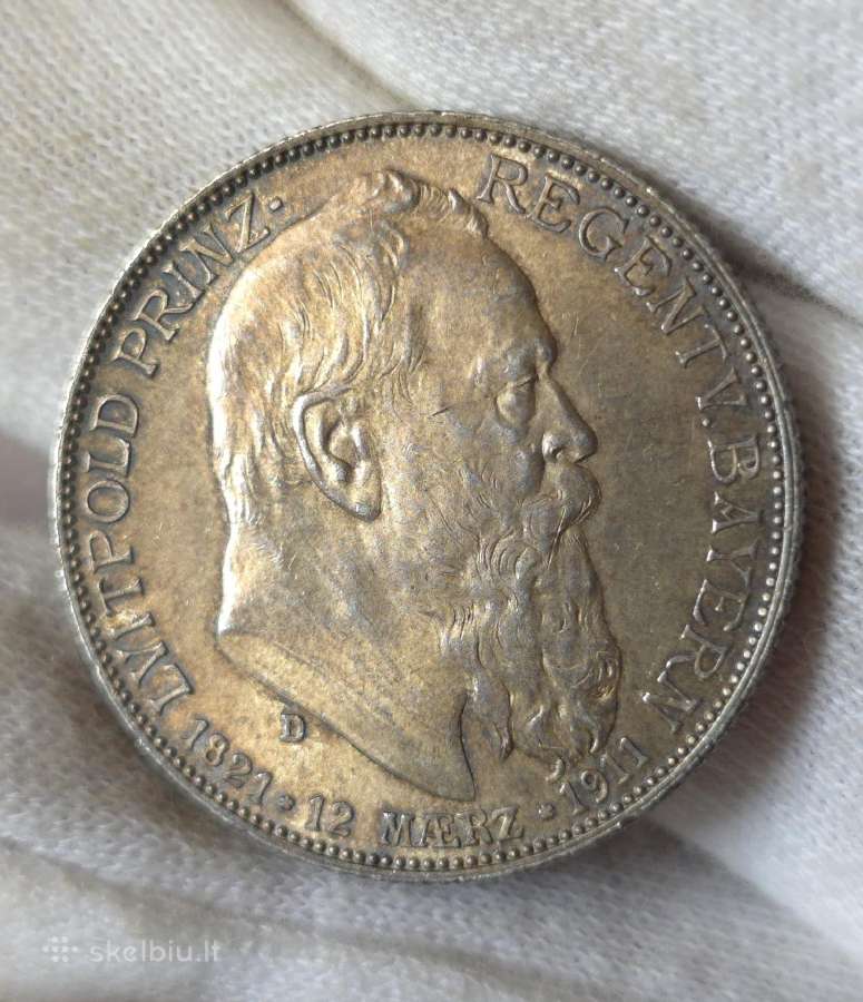 Proginės Bavarijos 2, 3 ir 5 markės 1911m. - nuotraukos Nr. 10