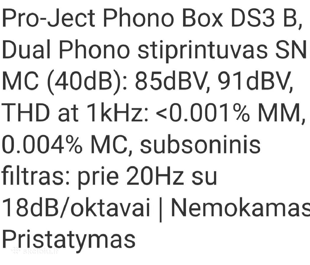 Parduodu korekcini stiprintuva Pro -Ject
