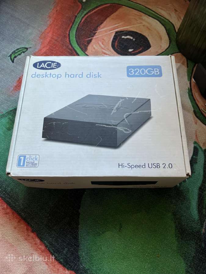 Lacie išorinis kietasis diskas 320gb (veikiantis)