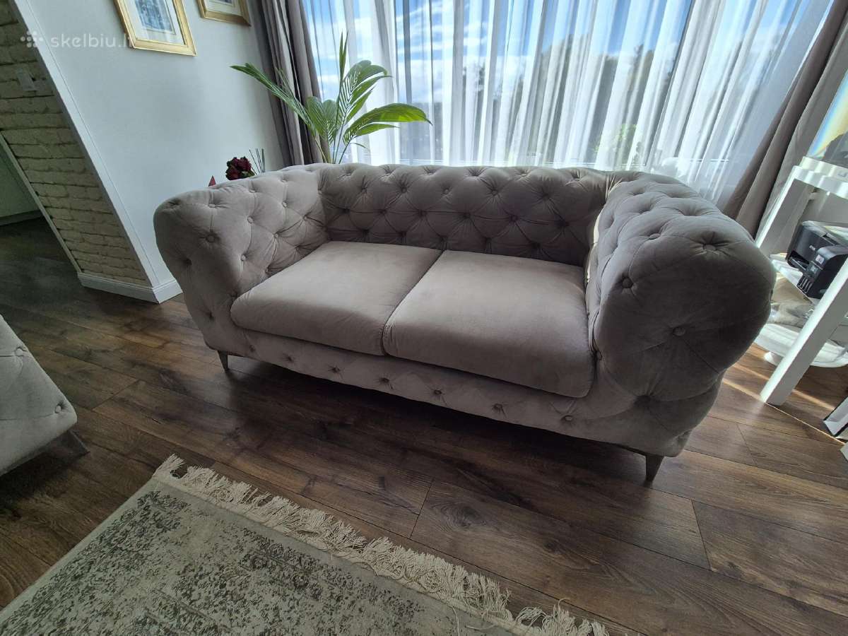 Chesterfield tipo sofos - nuotraukos Nr. 9