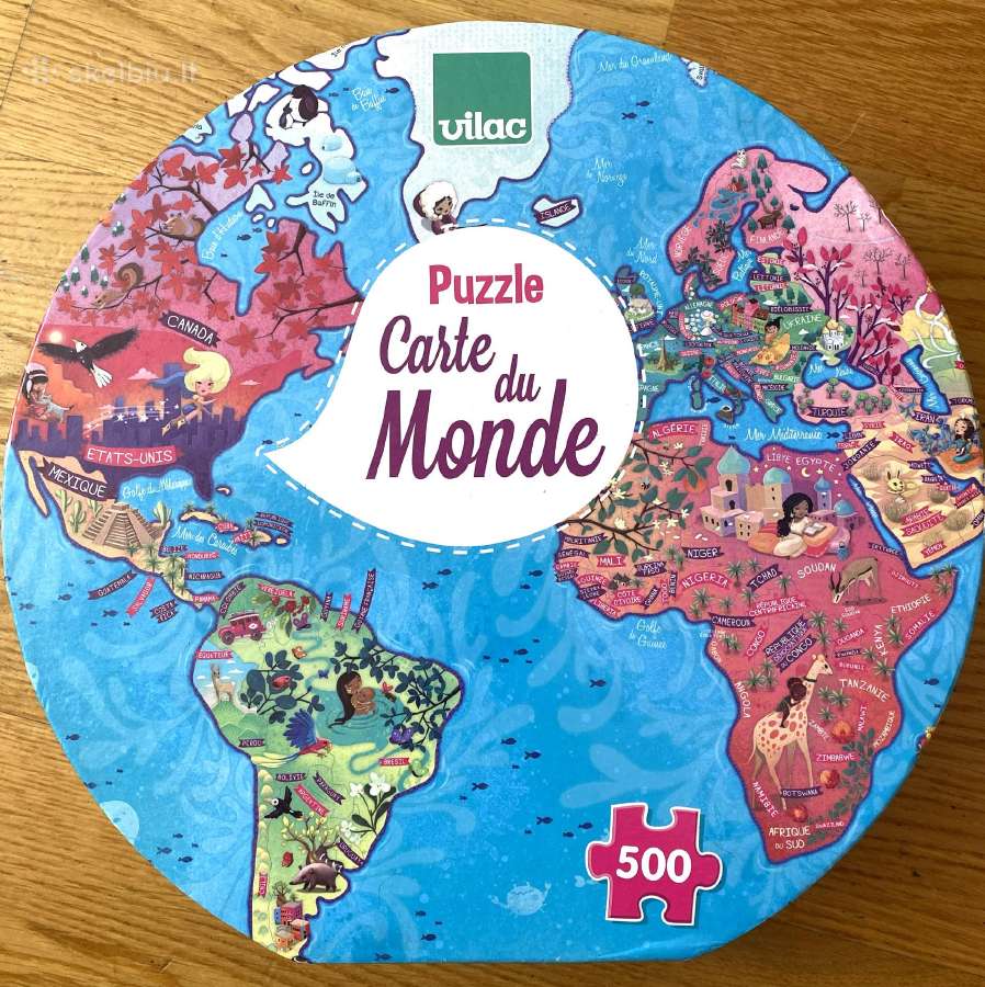 Puzzle Carte du Monde 500 Pices