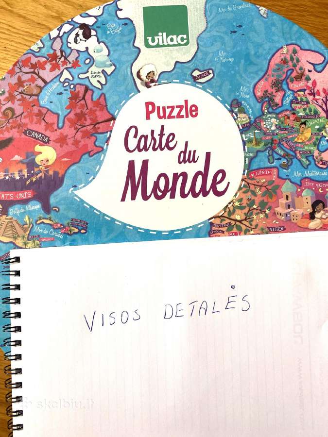 Puzzle Carte du Monde 500 Pices - nuotraukos Nr. 2