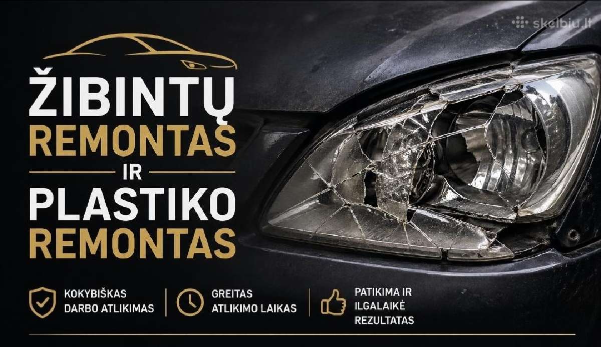 Bamperiu zibintu plastiko virinimas remontas.