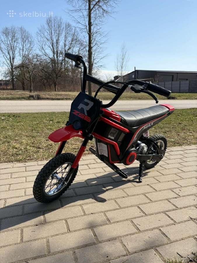 Vaikiškas elektrinis motociklas atlaikantis 65kg!