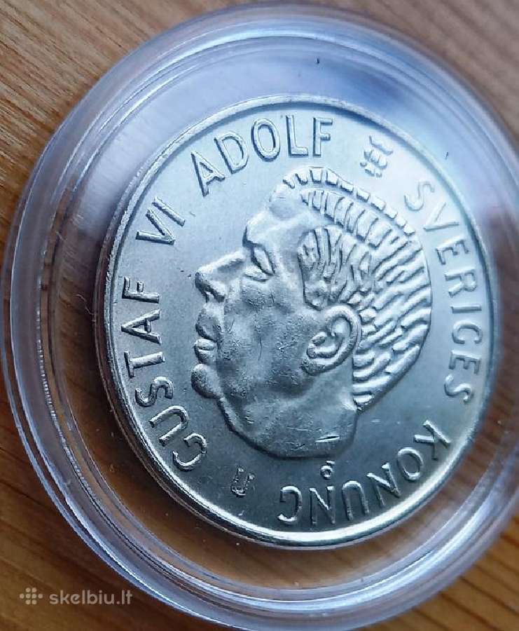 Švedija 1971 5 kronos (sidabras)