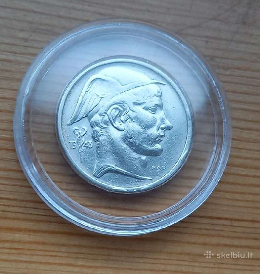 Belgija 1948 50 frankų (sidabras)