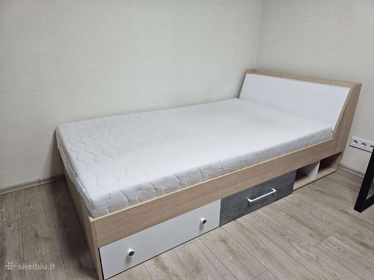 Parduodu siaurą dvigulę lovą (120 cm pločio)
