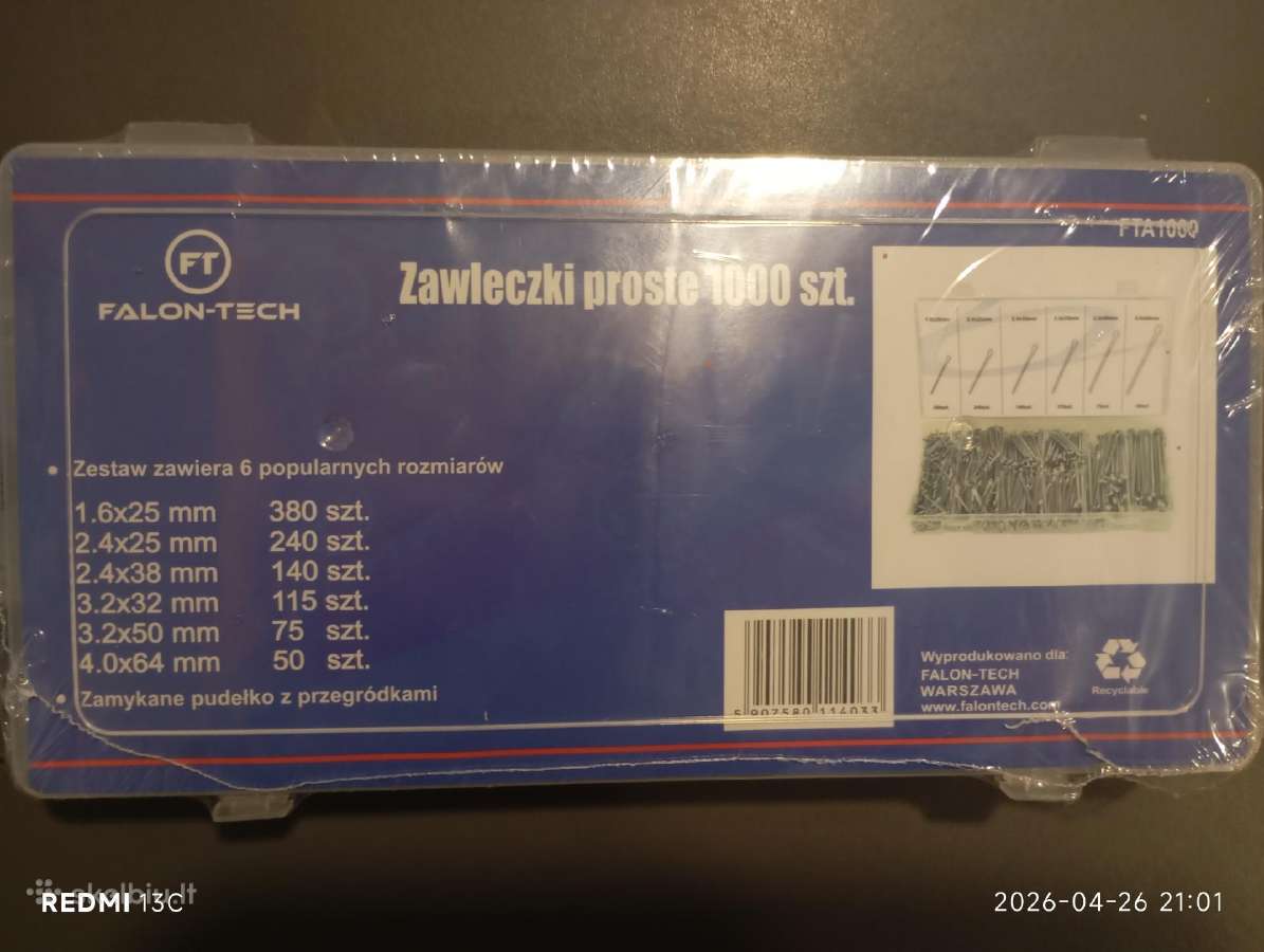 1000 dalių tiesių kaiščių rinkinys