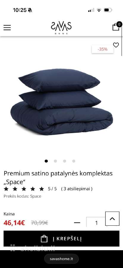 200x150 pilkos spalvos Satino patalynė