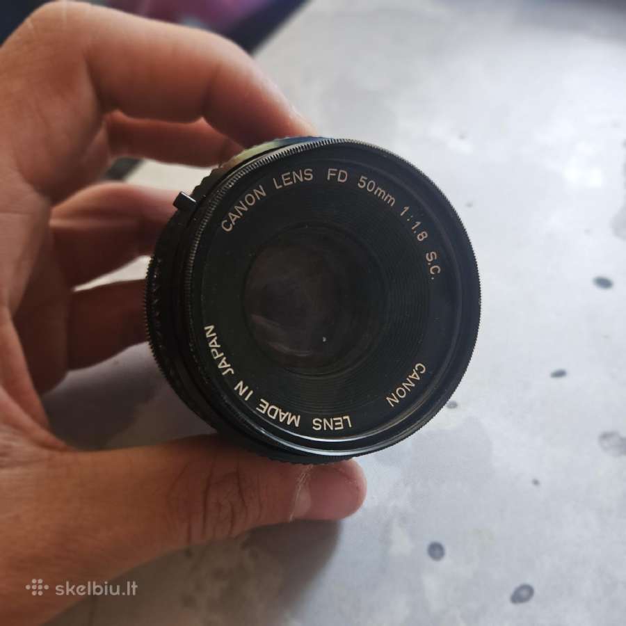 "Canon Fd 50mm f/1.8 Sc" objektyvas