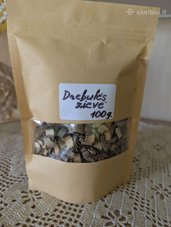 Džiovinta drebulės žievė