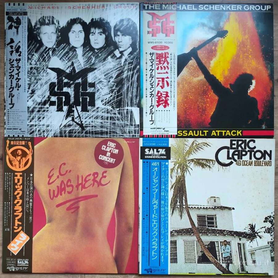 Japoniškas vinilas. Deep Purple, Rainbow, Msg.