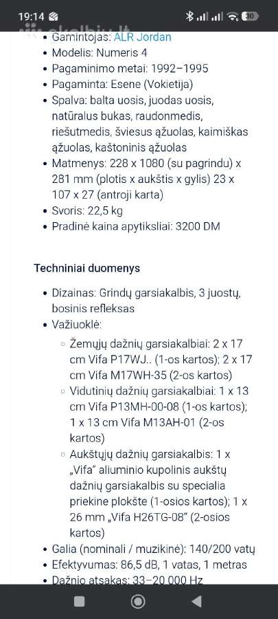 Alr Nummer 4 vokiškos aukštos klasės kolonėlės - nuotraukos Nr. 6