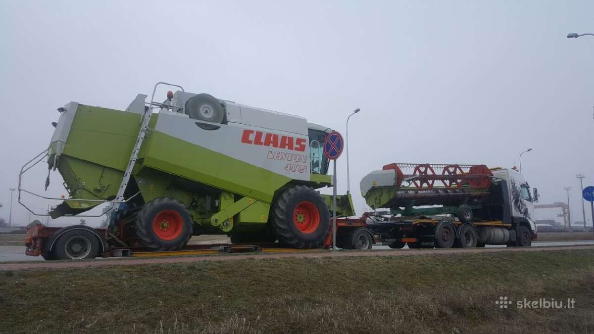 Kombainų transportavimas, žemagrindis tralas - nuotraukos Nr. 4