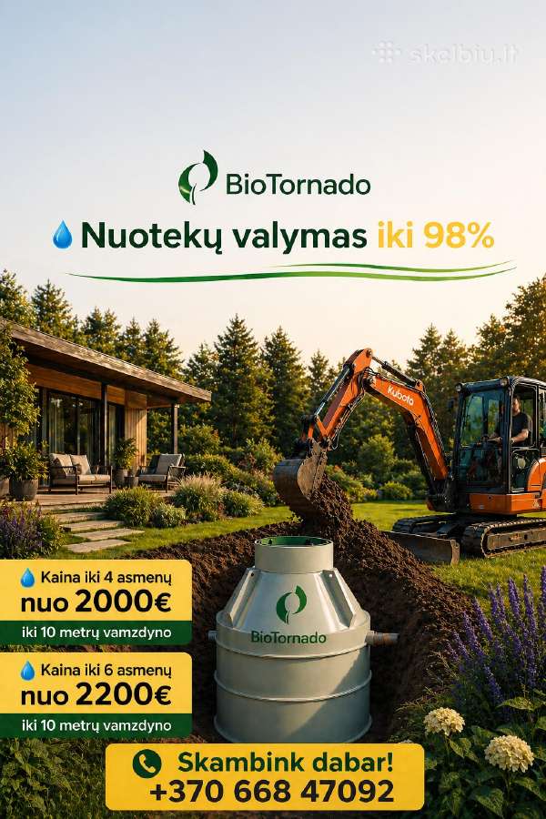 Nuotekų valymo įrenginiai montavimas