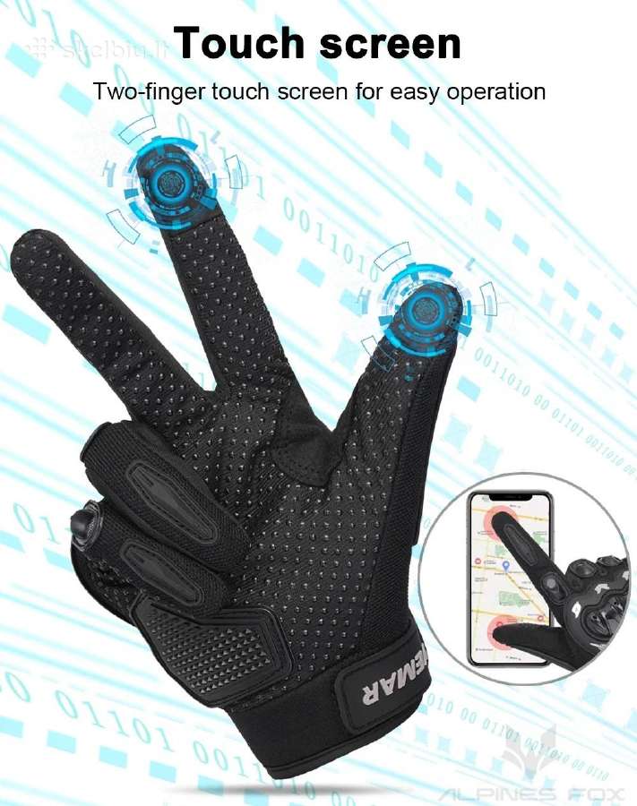 Pirštinės moto M, L, XL, XXL - nuotraukos Nr. 3