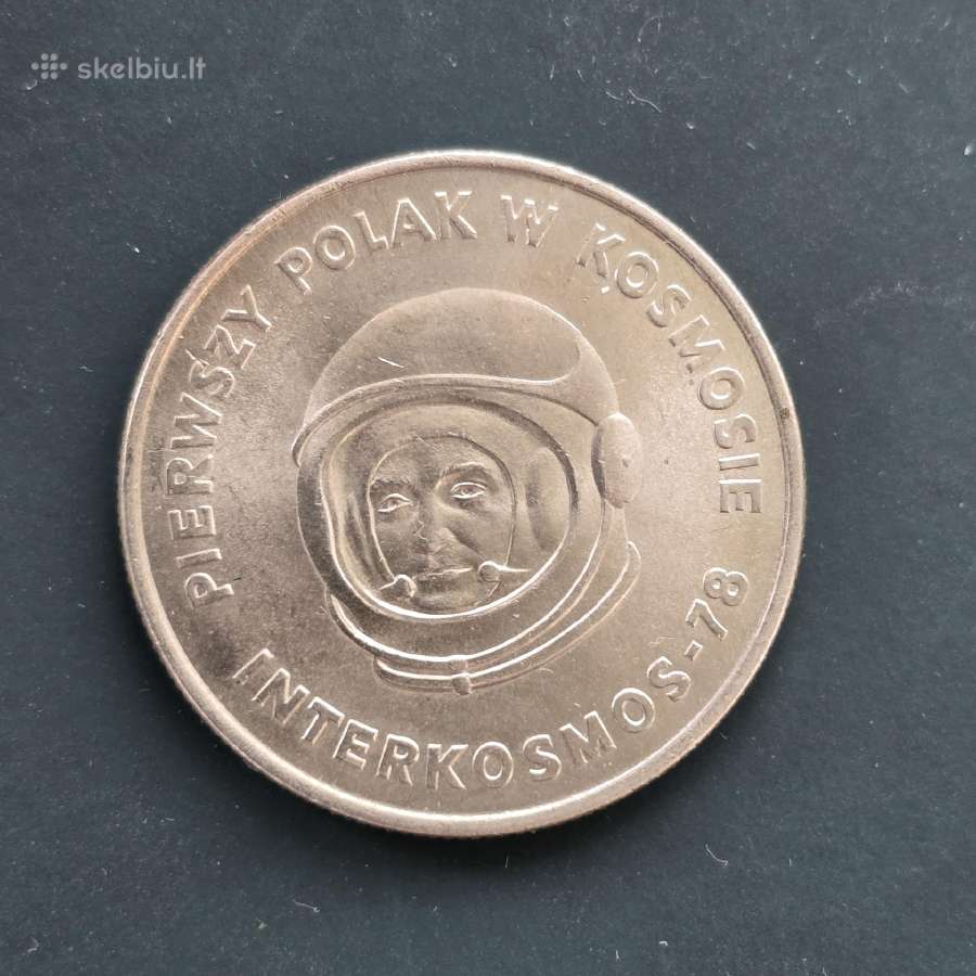Lenkija 1978 20 zlotych Cu-ni 1-as Lenk. kosmonaut