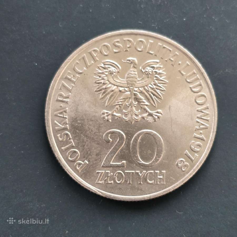 Lenkija 1978 20 zlotych Cu-ni 1-as Lenk. kosmonaut - nuotraukos Nr. 2