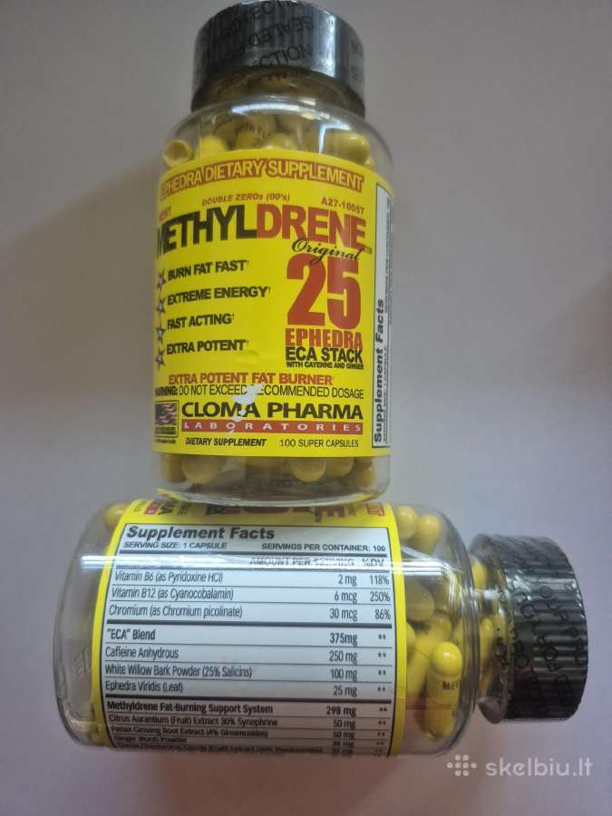 Cloma Methyldrene 25 Original Fatvirų Mažinimas