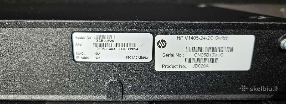 Hp Switch V1405-24-2g - nuotraukos Nr. 6