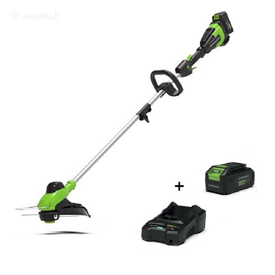 Nauji "Greenworks" akumuliatoriniai trimeriai