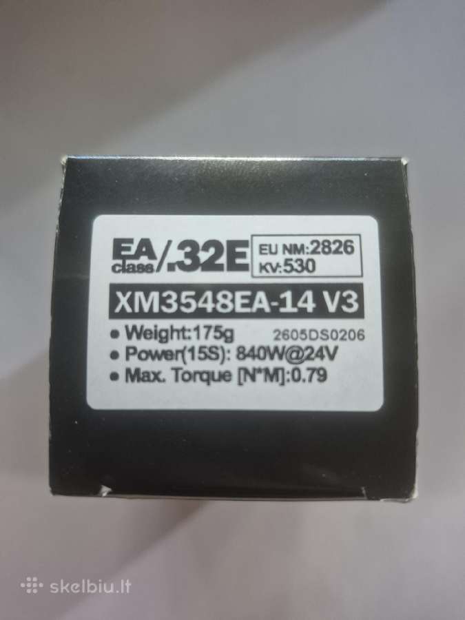 Dualsky Xm3548ea-14 V3 variklis 175g, 530kv, 840w - nuotraukos Nr. 3