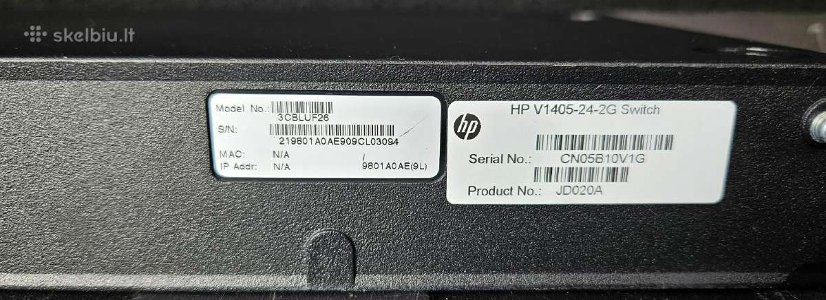 Switch tinklo įranga Hp V1405-24-2g Switch - nuotraukos Nr. 6