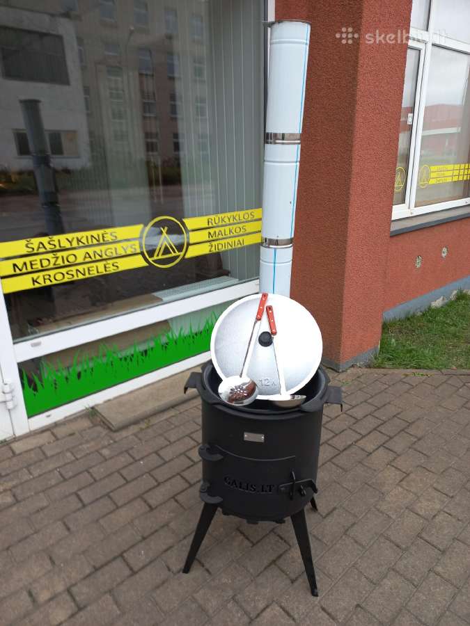 Kazanas 12 L, krosnelė, samtis ir kiaurasamtis
