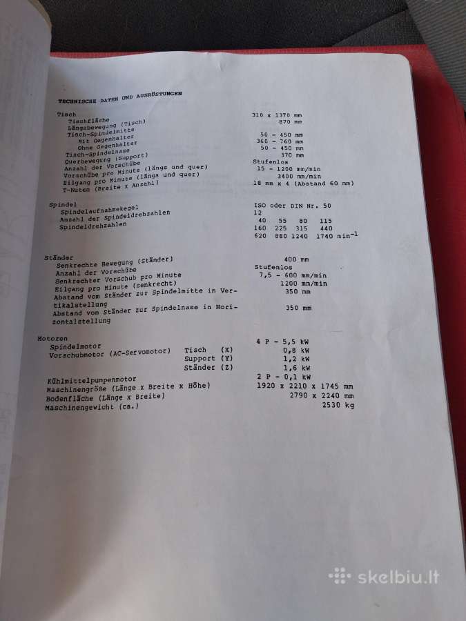 Metalo frezavimo staklės Niigata 2 Umb - nuotraukos Nr. 4