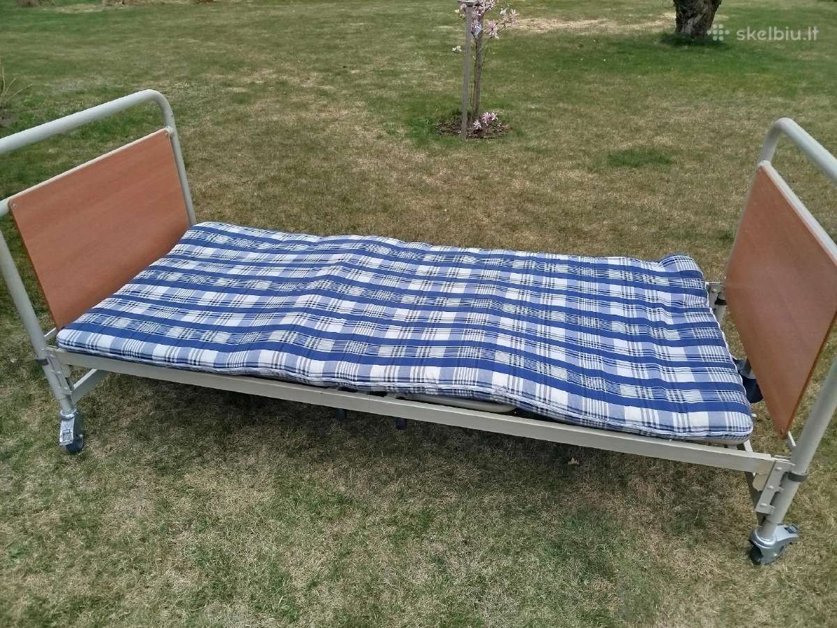 Elektrinė funkcinė lova su čiužiniu. - nuotraukos Nr. 4