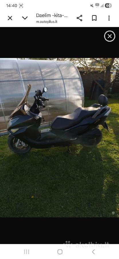 Parduodu Daelim S3 2012 m. 125cc nenori.kurtis