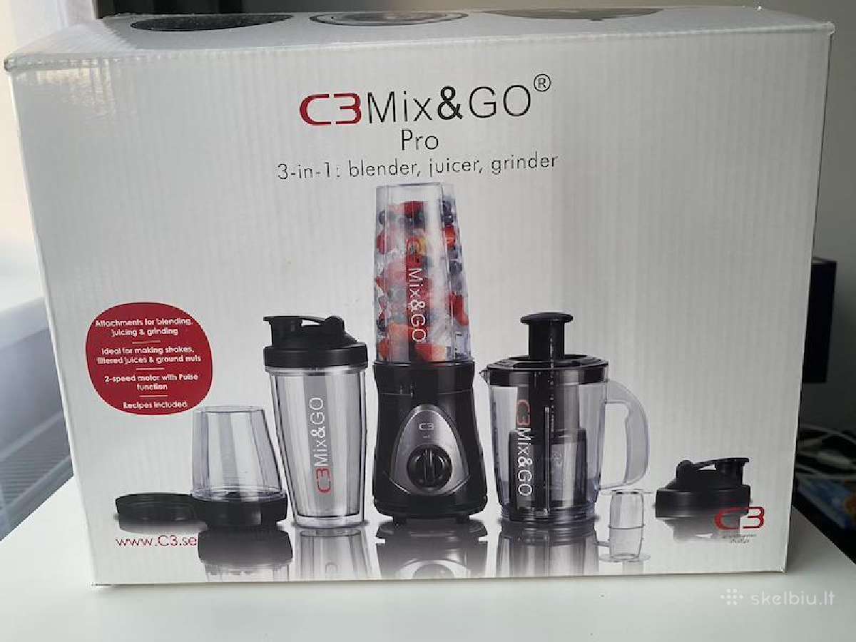 C3 Mix&go Pro glotnučių trintuvas / smoothie maker