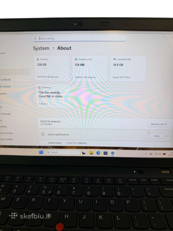 Lenovo Thinkpad L14 Gen 3+3 mėn. garantija - nuotraukos Nr. 5