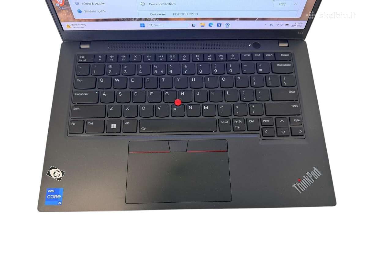 Lenovo Thinkpad L14 Gen 3+3 mėn. garantija - nuotraukos Nr. 4