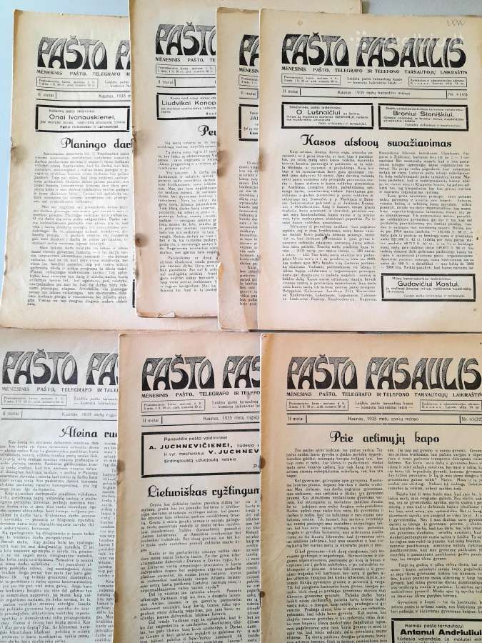 Žurnalas "Pašto Pasaulis" 1935m.
