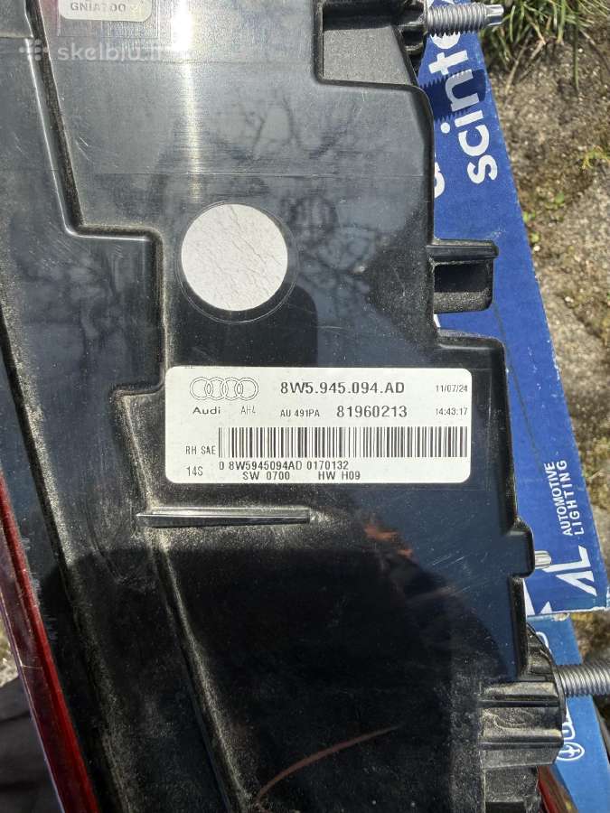 Audi A4 B9 2025 galiniai LED žibintai - nuotraukos Nr. 7