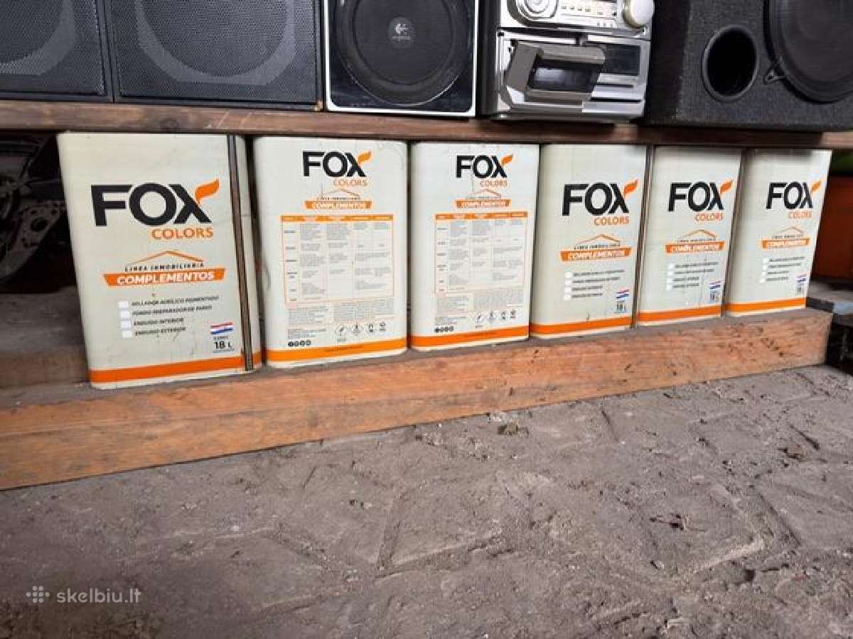 Fox Colors Sienų paruošimo medžiagos 18l 6 vnt