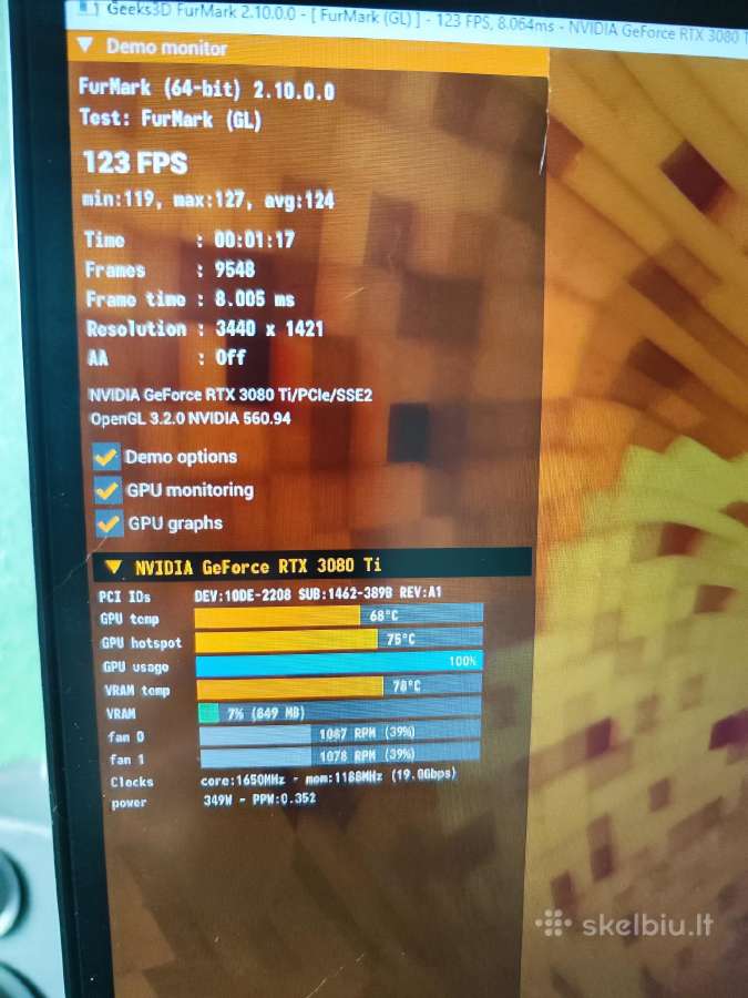 Msi Geforce Rtx 3080 Ti Gaming X Trio - nuotraukos Nr. 5