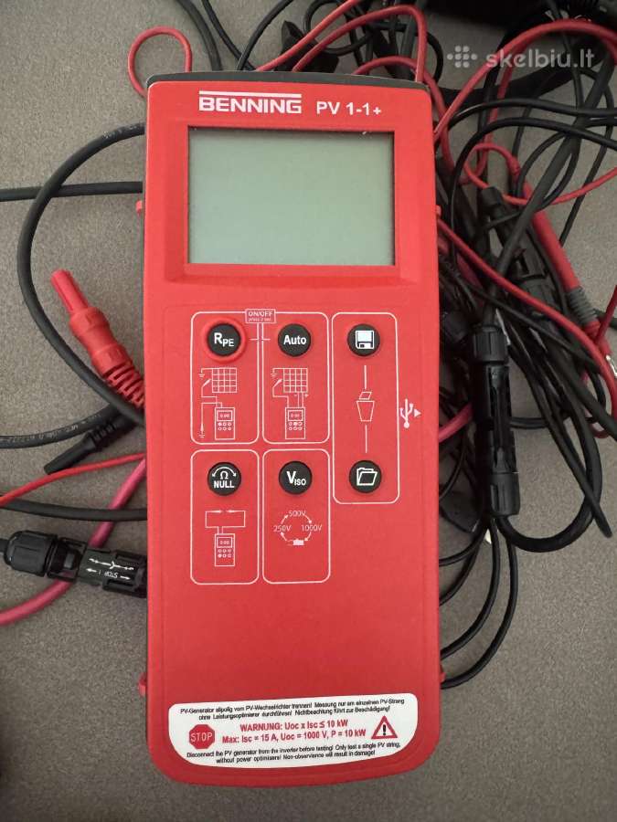Benning Pv saulės elektriniu testavimo iranga