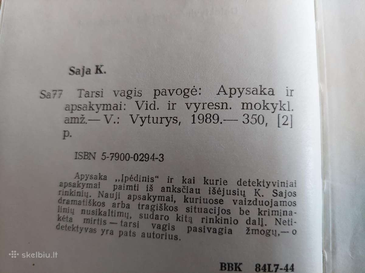 Tarsi vagis pavogė - nuotraukos Nr. 3