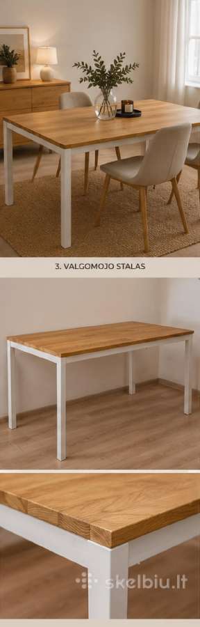Ąžuolinis stalas