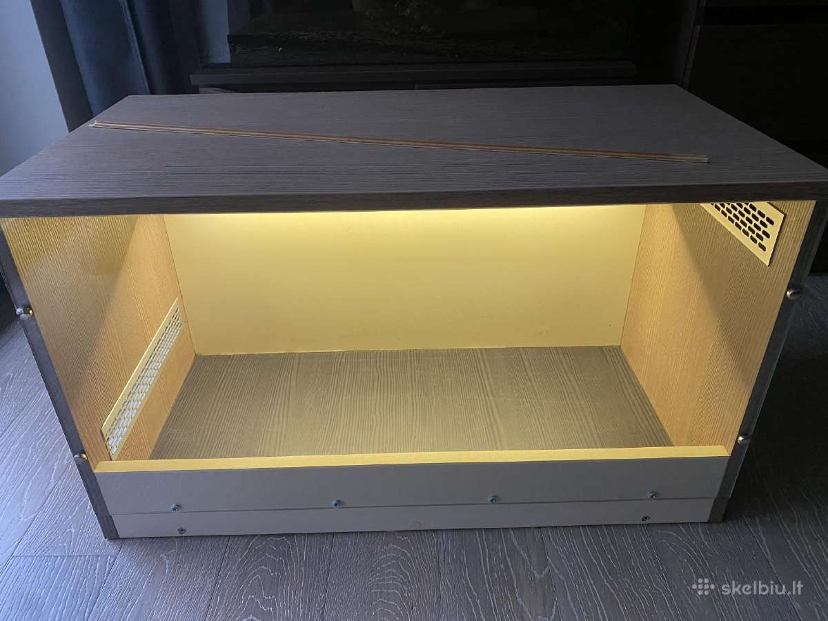 Terariumas 80x40x47.5 su LED ir pakeliamu dangčiu - nuotraukos Nr. 2