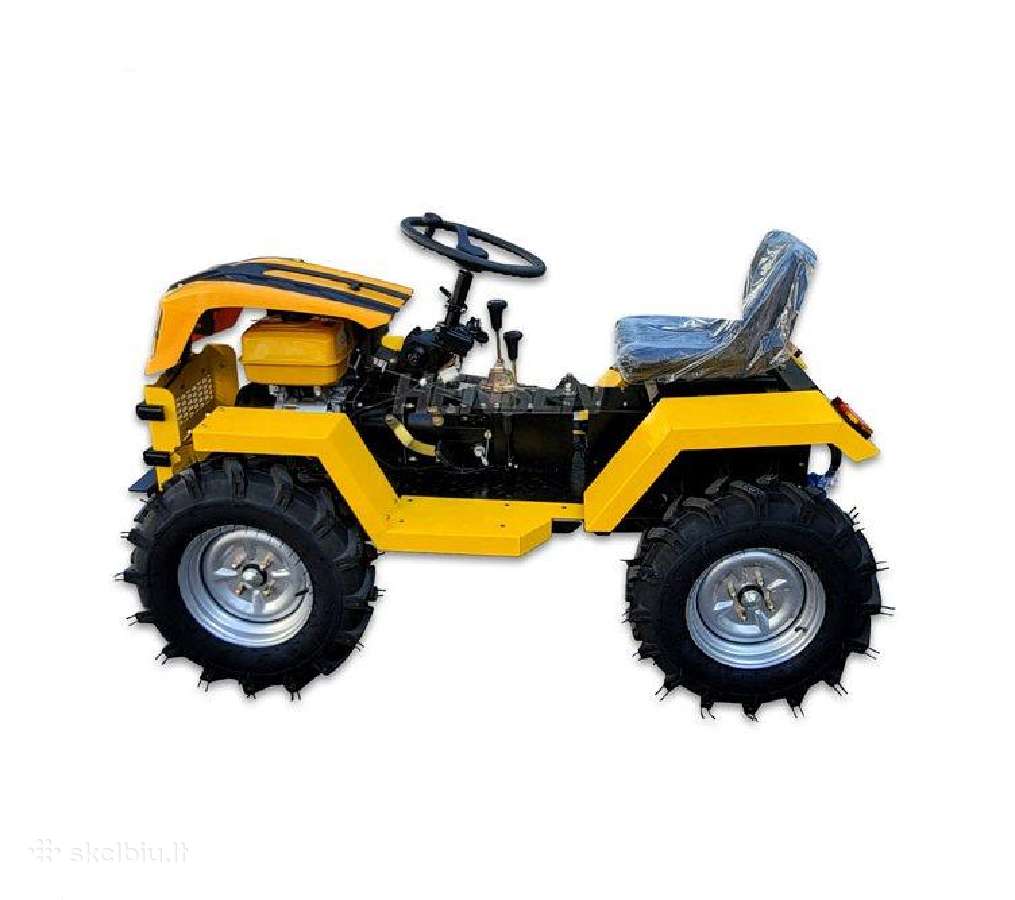 Mini traktorius 4x4 dyzelinas/benzinas - nuotraukos Nr. 4