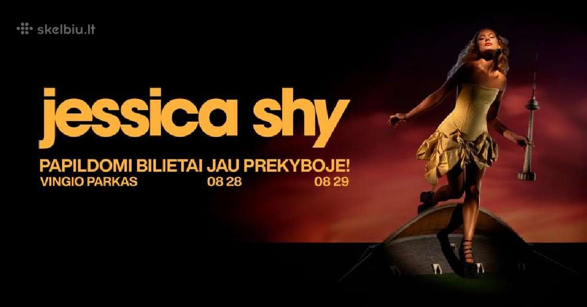 Bilietai į Jessica Shy koncerta 2026.08.29