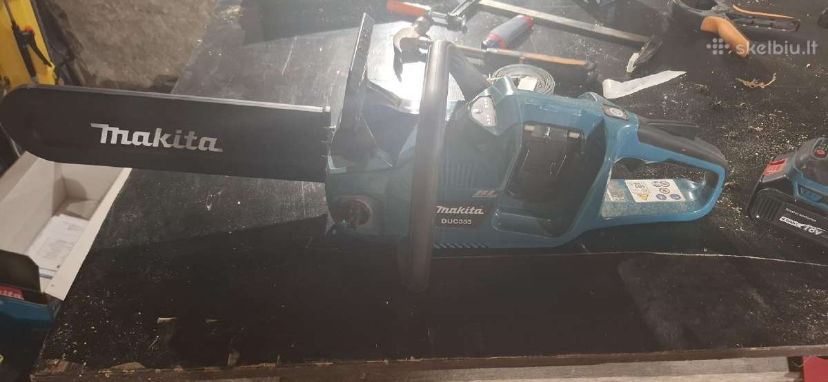 Makita Duc353z akumuliatoris grandininis pjūklas.