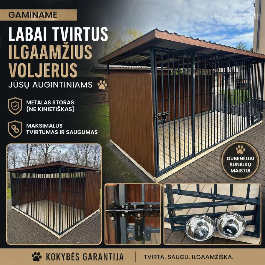 Voljerai, šiltintos budos - nuotraukos Nr. 2