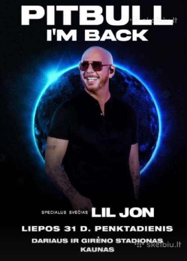 Pitbull Kaune liepos 31 d.