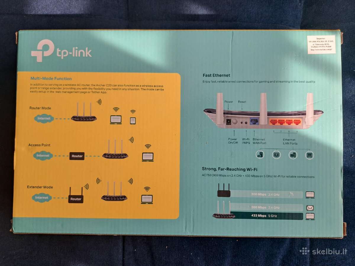 Tp-link Ac750 Wi-fi maršrutizatorius - nuotraukos Nr. 5