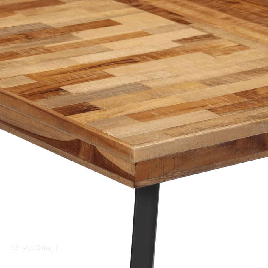 Valgomojo stalas, 148x97x76cm, tikmedžio medienos - nuotraukos Nr. 15